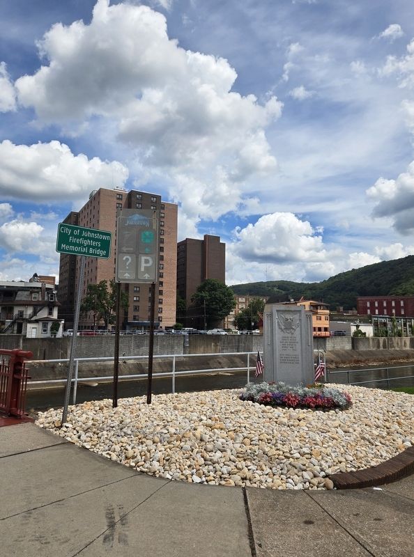 Johnstown's World War II Monument. Click for full size. Johnstown's World War II Monument image. Click for full size.