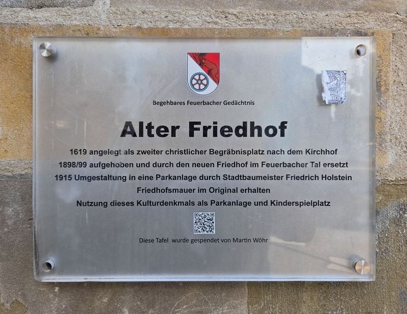 Alter Friedhof / Old Cemetery Marker image. Click for full size.