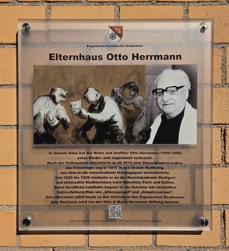 Elternhaus Otto Herrmann / Otto Herrmann’s Childhood Home Marker. Click for full size. Elternhaus Otto Herrmann / Otto Herrmann’s Childhood Home Marker image. Click for full size.