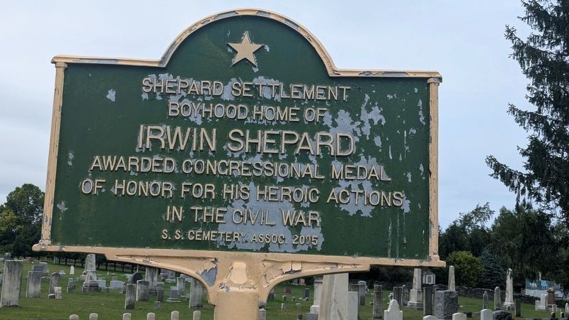 Shepard Settlement Marker's condition September 2026. Click for full size. Shepard Settlement Marker's condition September 2026 image. Click for full size.