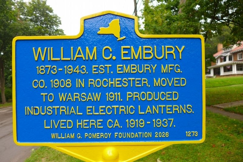 William C. Embury Marker. Click for full size. William C. Embury Marker image. Click for full size.