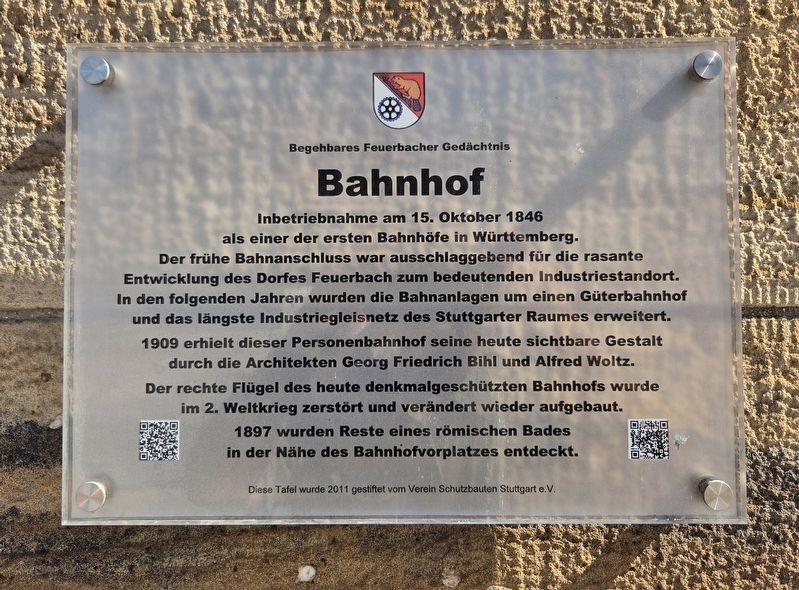 Bahnhof / Railway Station Marker. Click for full size. Bahnhof / Railway Station Marker image. Click for full size.