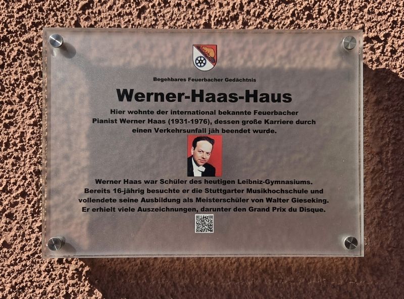 Werner-Haas-Haus / Werner Haas House Marker. Click for full size. Werner-Haas-Haus / Werner Haas House Marker image. Click for full size.