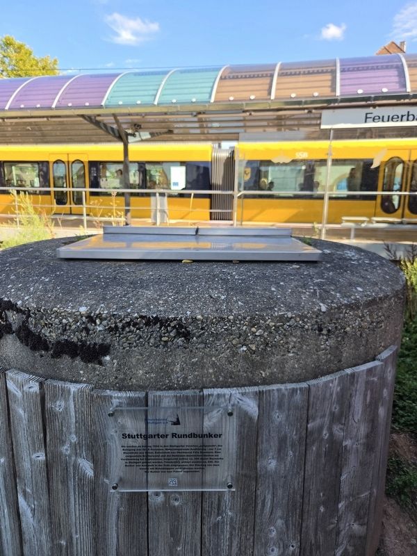 Stuttgarter Rundbunker / Stuttgart Round Bunker Marker. Click for full size. Stuttgarter Rundbunker / Stuttgart Round Bunker Marker image. Click for full size.