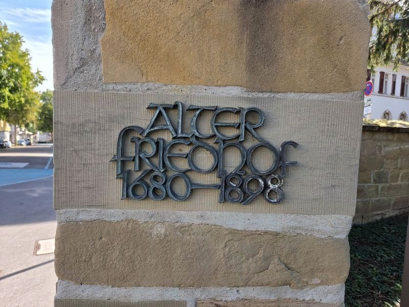 Alter Friedhof / Old Cemetery Marker image. Click for full size.