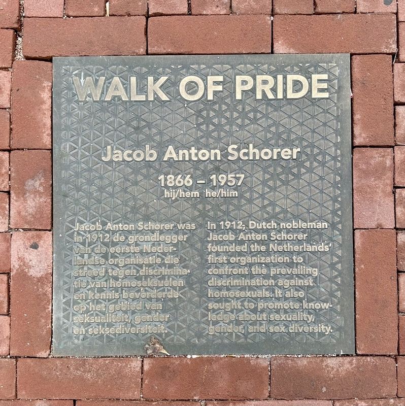 Jacob Anton Schorer Marker. Click for full size. Jacob Anton Schorer Marker image. Click for full size.