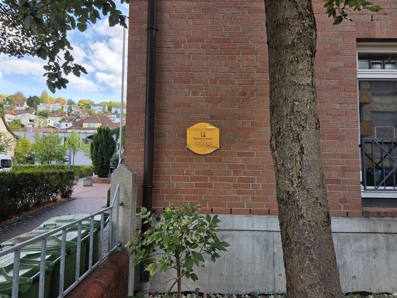 Matthias Erzberger Marker. Click for full size. Matthias Erzberger Marker image. Click for full size.