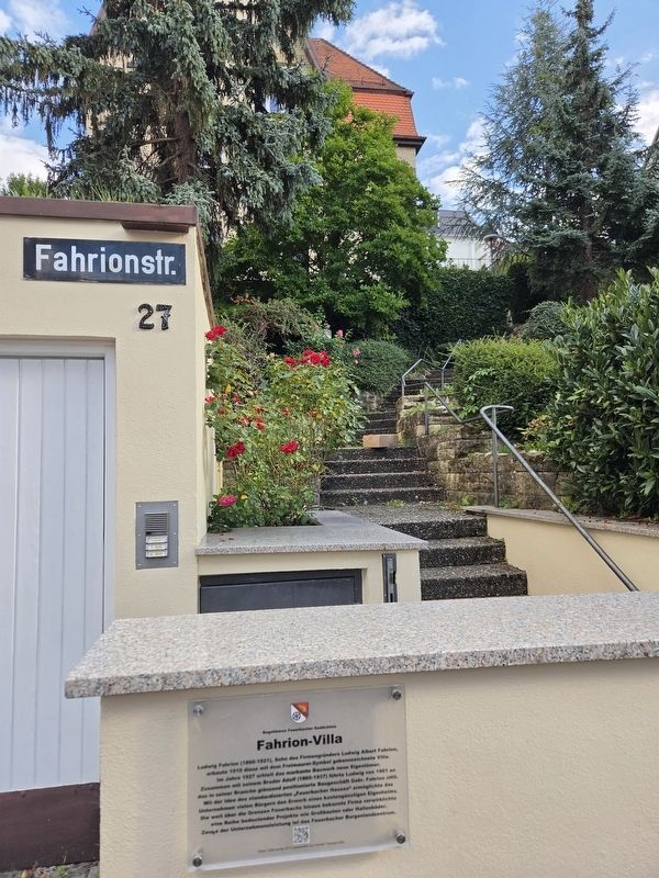 Fahrion-Villa Marker. Click for full size. Fahrion-Villa Marker image. Click for full size.