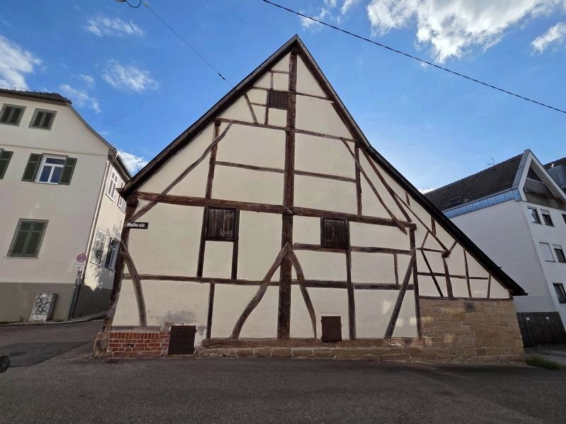 Fachwerkscheune / Half-Timbered Barn Marker. Click for full size. Fachwerkscheune / Half-Timbered Barn Marker image. Click for full size.
