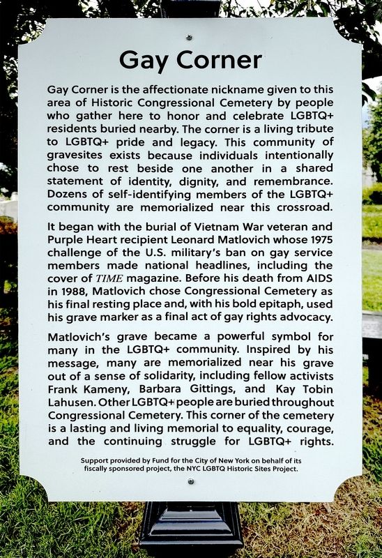 Gay Corner Marker image. Click for full size.