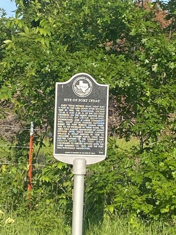 Site of Fort Lyday Marker. Click for full size. Site of Fort Lyday Marker image. Click for full size.