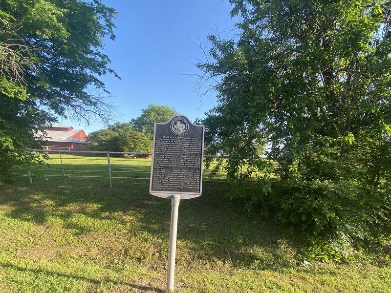 Site of Hockaday Homestead Marker. Click for full size. Site of Hockaday Homestead Marker image. Click for full size.