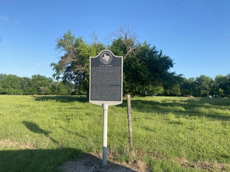 Giles Academy Marker. Click for full size. Giles Academy Marker image. Click for full size.