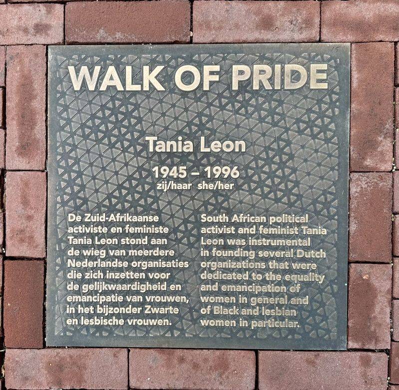 Tania Leon Marker. Click for full size. Tania Leon Marker image. Click for full size.