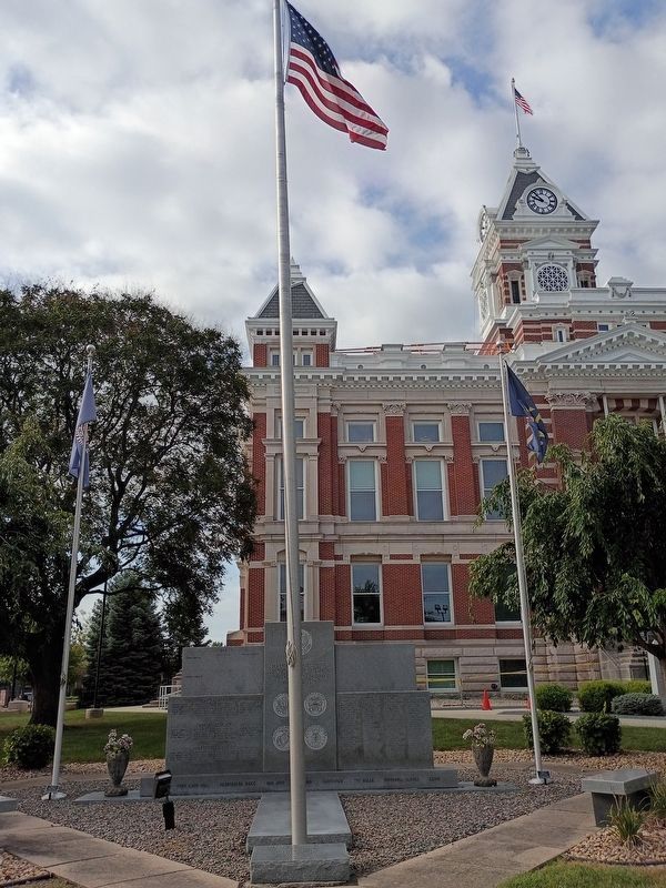 Johnson County War Memorial Honor Rolls Marker. Click for full size. Johnson County War Memorial Honor Rolls Marker image. Click for full size.