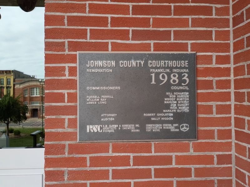 Johnson County Court Houses Marker. Click for full size. Johnson County Court Houses Marker image. Click for full size.