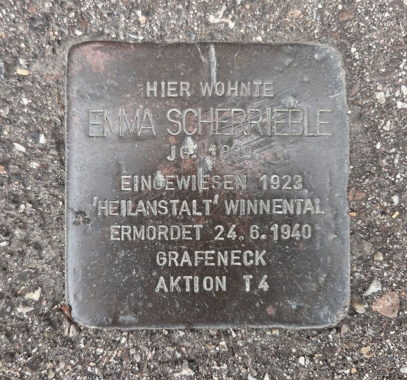 Emma Scherrieble Marker. Click for full size. Emma Scherrieble Marker image. Click for full size.