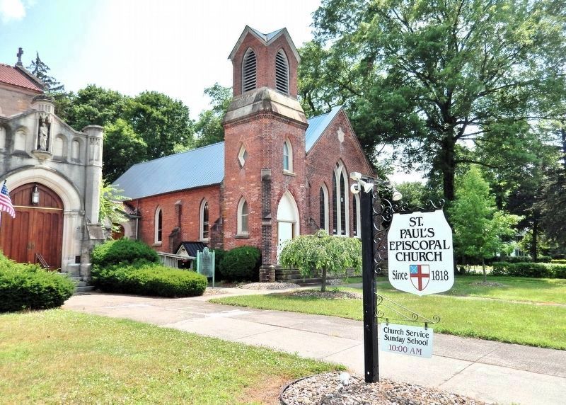 St. Paul's Episcopal Church and Church Yard Marker. Click for full size. St. Paul's Episcopal Church and Church Yard Marker image. Click for full size.