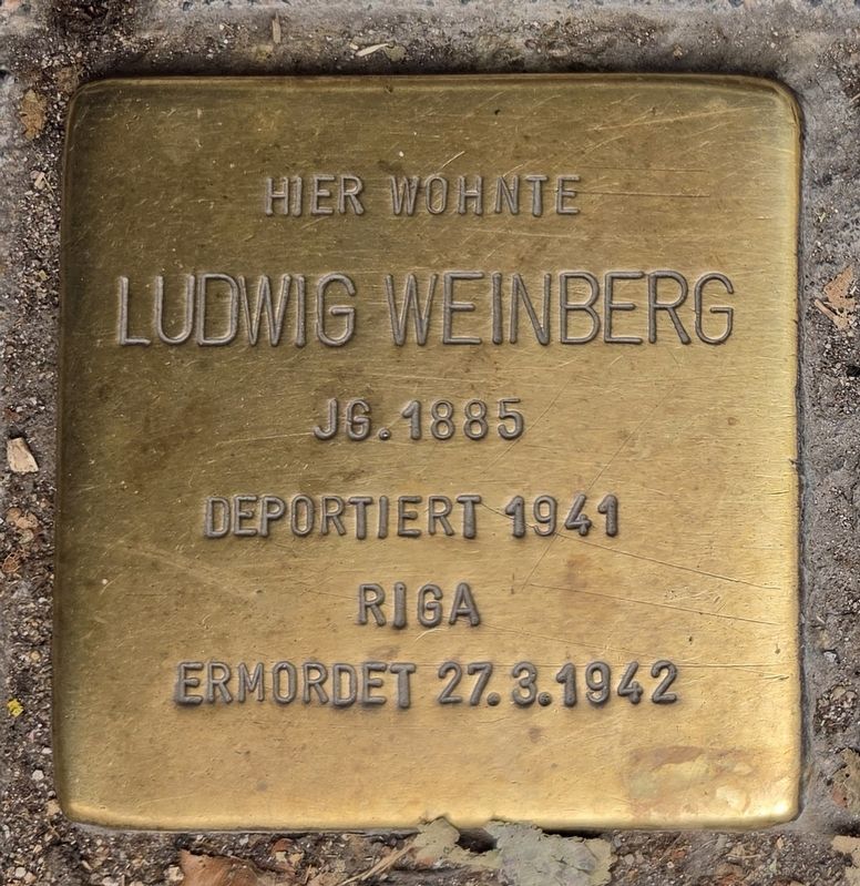 Ludwig Weinberg Marker. Click for full size. Ludwig Weinberg Marker image. Click for full size.