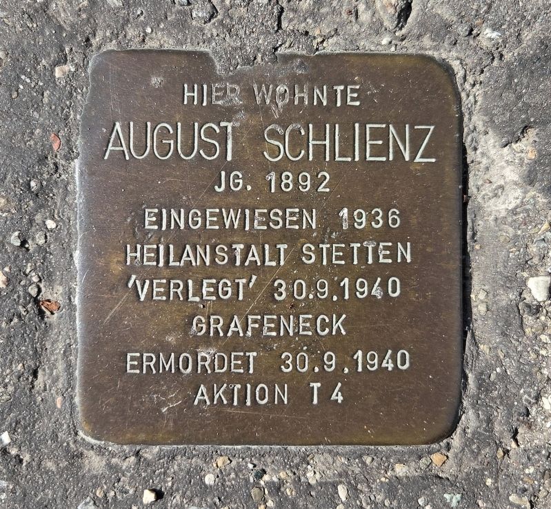 August Schlenz Marker. Click for full size. August Schlenz Marker image. Click for full size.
