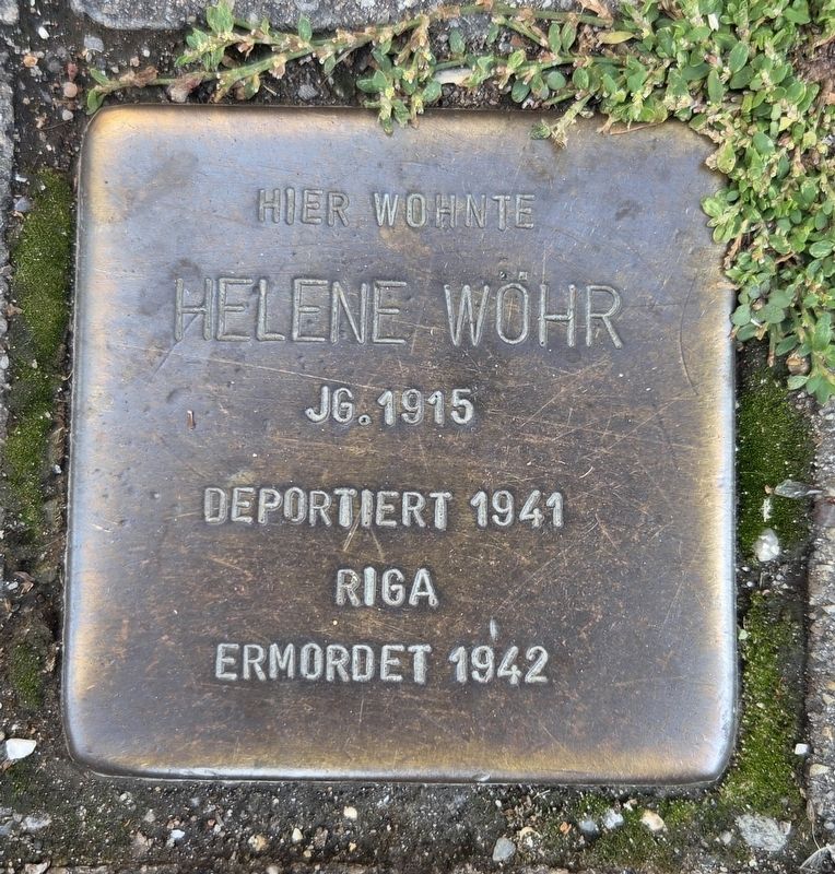Helene Wöhr Marker. Click for full size. Helene Wöhr Marker image. Click for full size.