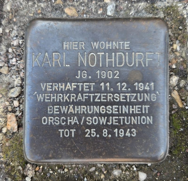 Karl Nothdurft Marker. Click for full size. Karl Nothdurft Marker image. Click for full size.