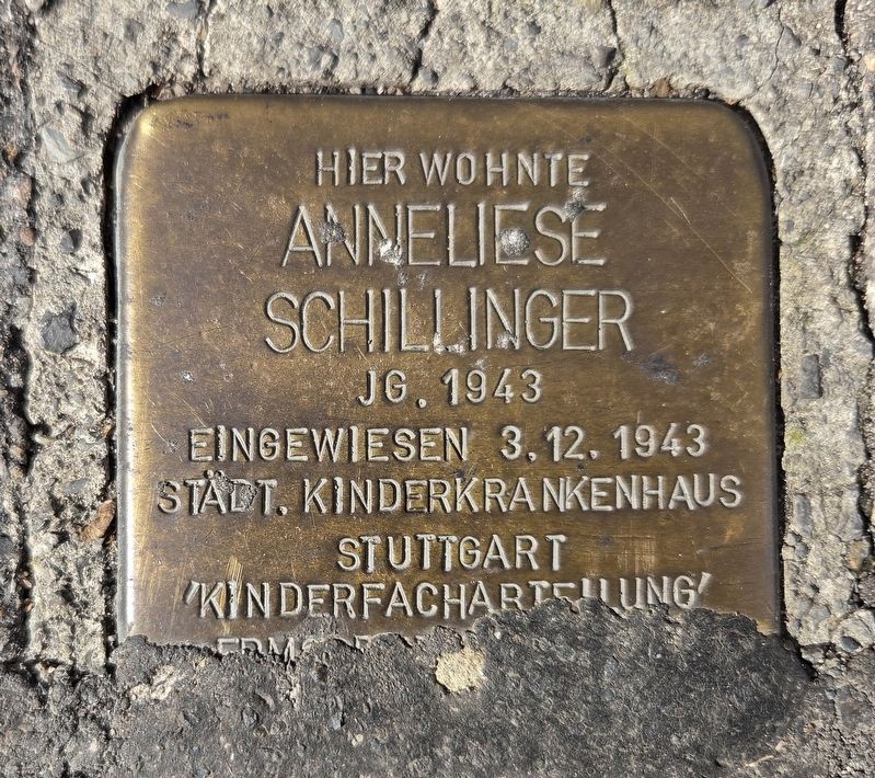 Anneliese Schillinger Marker. Click for full size. Anneliese Schillinger Marker image. Click for full size.
