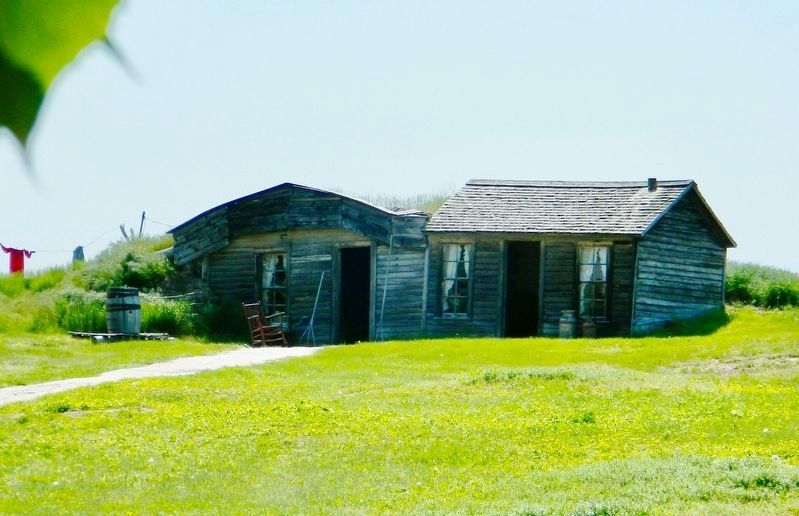Typical Sod House Homesteader Marker. Click for full size. Typical Sod House Homesteader Marker image. Click for full size.