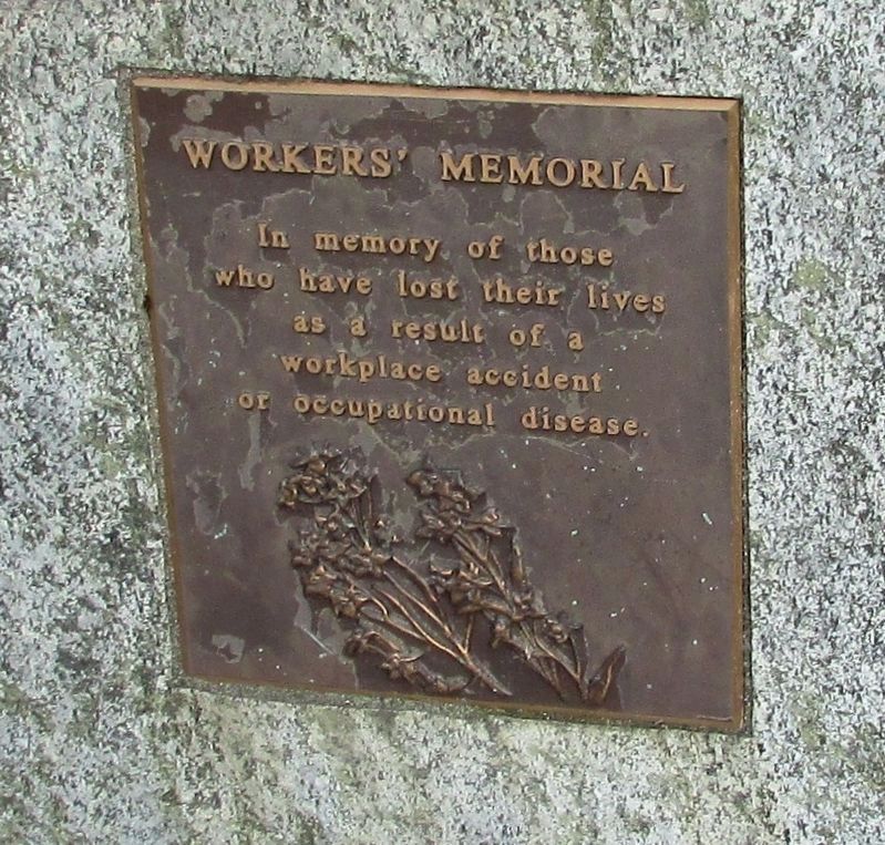 Workers’ Memorial Marker. Click for full size. Workers’ Memorial Marker image. Click for full size.