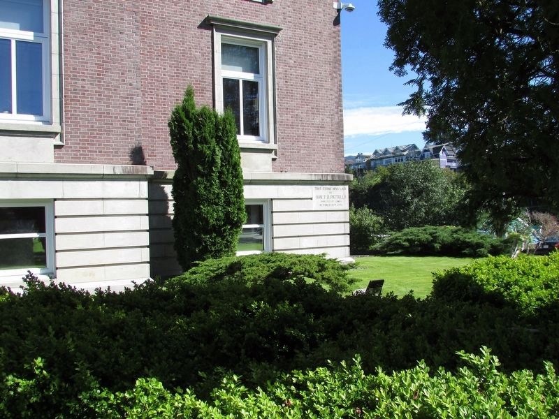 Prince Rupert Courthouse Cornerstone Marker. Click for full size. Prince Rupert Courthouse Cornerstone Marker image. Click for full size.