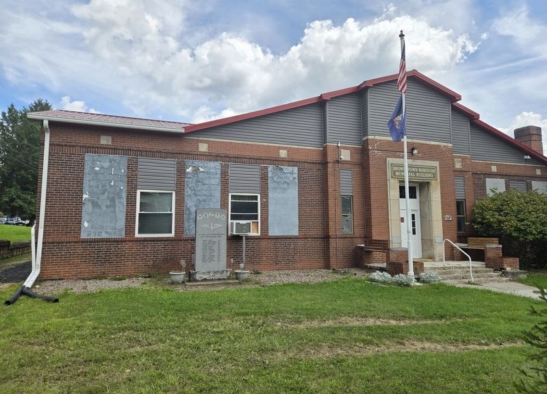 Brownstown Veterans Memorial. Click for full size. Brownstown Veterans Memorial image. Click for full size.