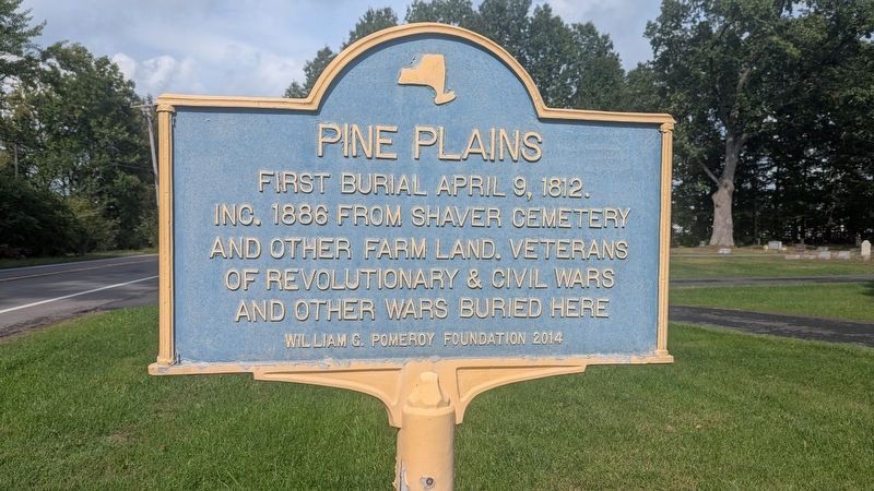 Pine Plains Marker. Click for full size. Pine Plains Marker image. Click for full size.