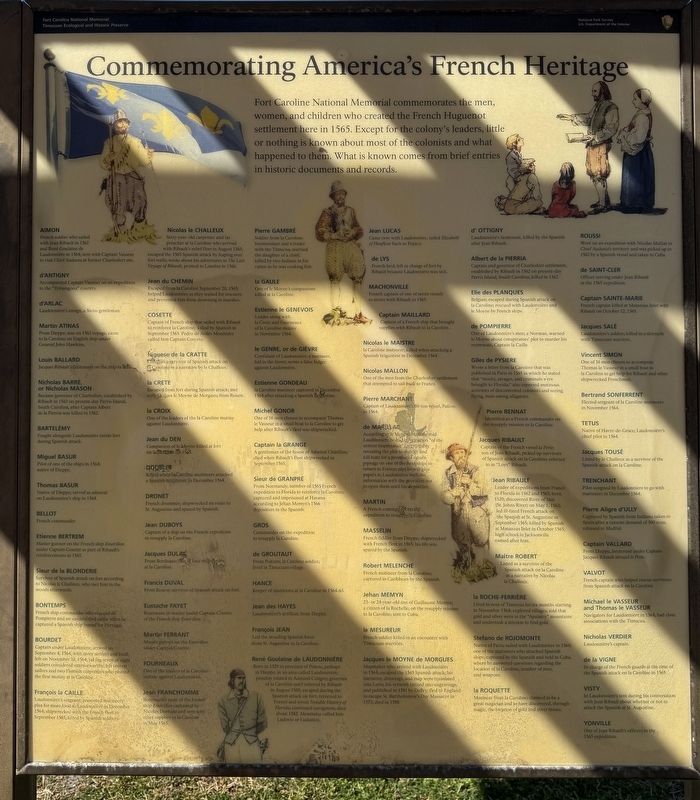 Commemorating America’s French Heritage Marker. Click for full size. Commemorating America’s French Heritage Marker image. Click for full size.