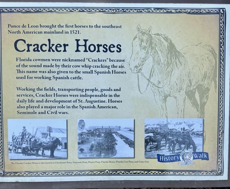 Cracker Horses Marker image. Click for full size.