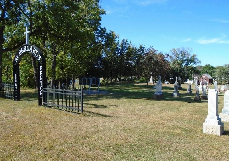 St. Bernard Catholic Church Cemetery and Markers. Click for full size. St. Bernard Catholic Church Cemetery and Markers image. Click for full size.