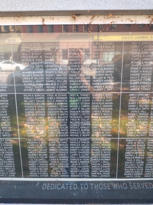 Gallipolis Veterans Memorial Side 1. Click for full size. Gallipolis Veterans Memorial Side 1 image. Click for full size.