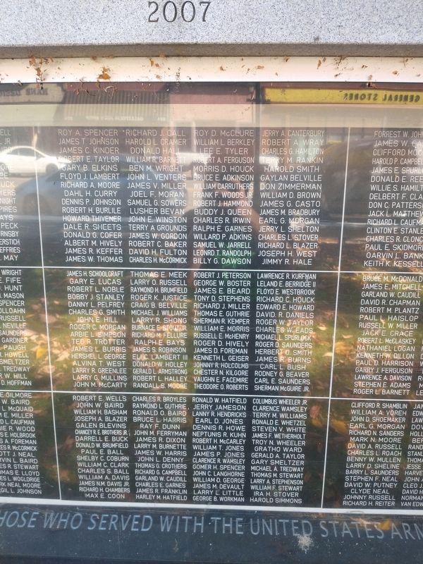 Gallipolis Veterans Memorial Side 1. Click for full size. Gallipolis Veterans Memorial Side 1 image. Click for full size.