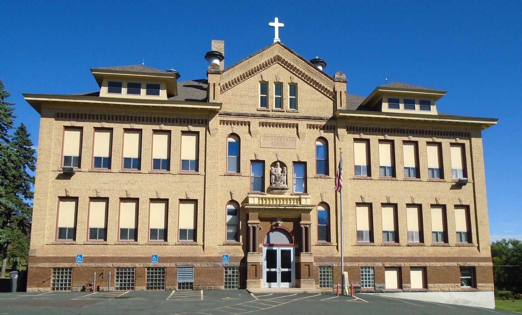 St. Bernard's Catholic Church School (built c.1915). Click for full size. St. Bernard's Catholic Church School (built c.1915) image. Click for full size.