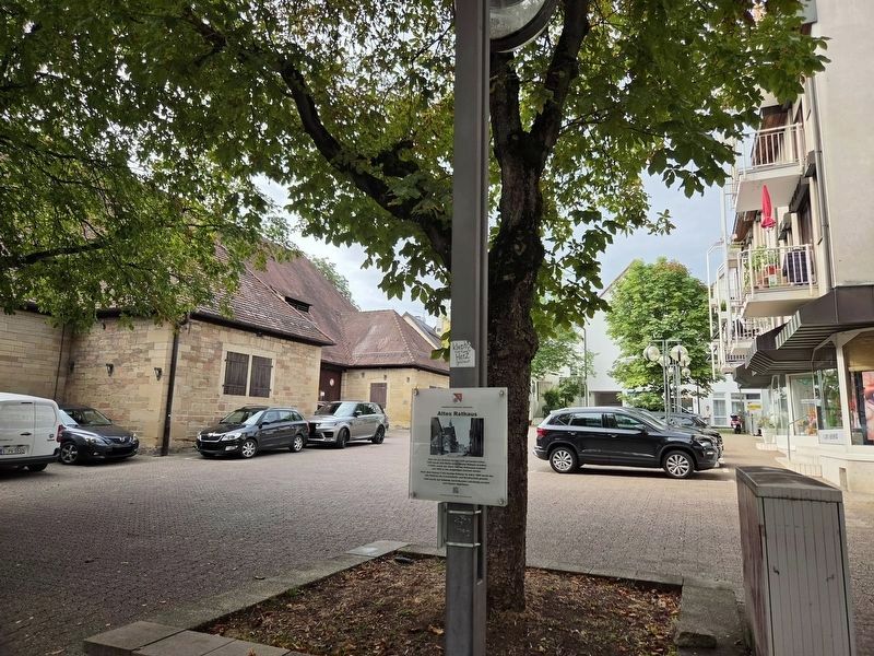 Altes Rathaus / Old Town Hall Marker. Click for full size. Altes Rathaus / Old Town Hall Marker image. Click for full size.