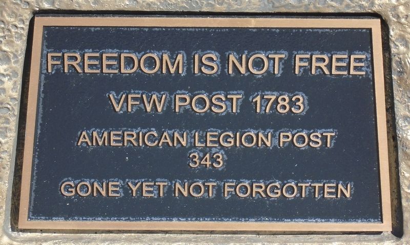 Freedom Is Not Free Marker image. Click for full size.