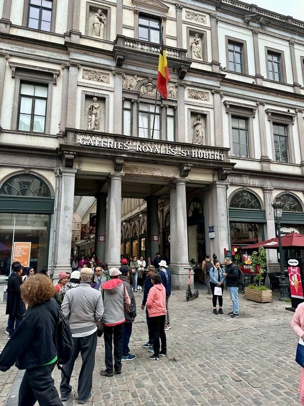 The Royal Saint-Hubert Galleries - south entrance. Click for full size. The Royal Saint-Hubert Galleries - south entrance image. Click for full size.