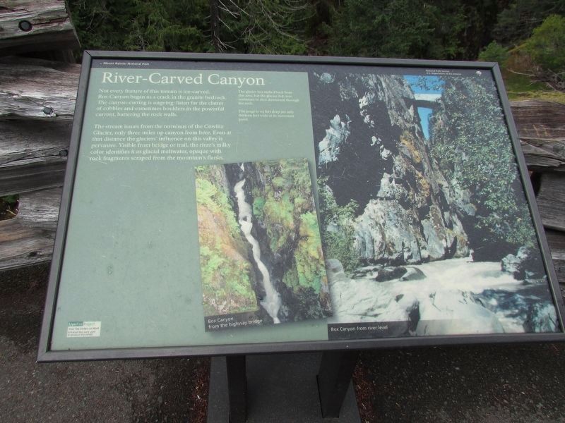 River-Carved Canyon Marker. Click for full size. River-Carved Canyon Marker image. Click for full size.