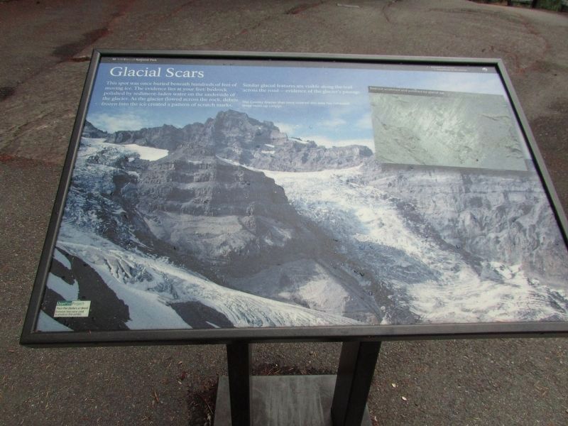 Glacier Scars Marker. Click for full size. Glacier Scars Marker image. Click for full size.