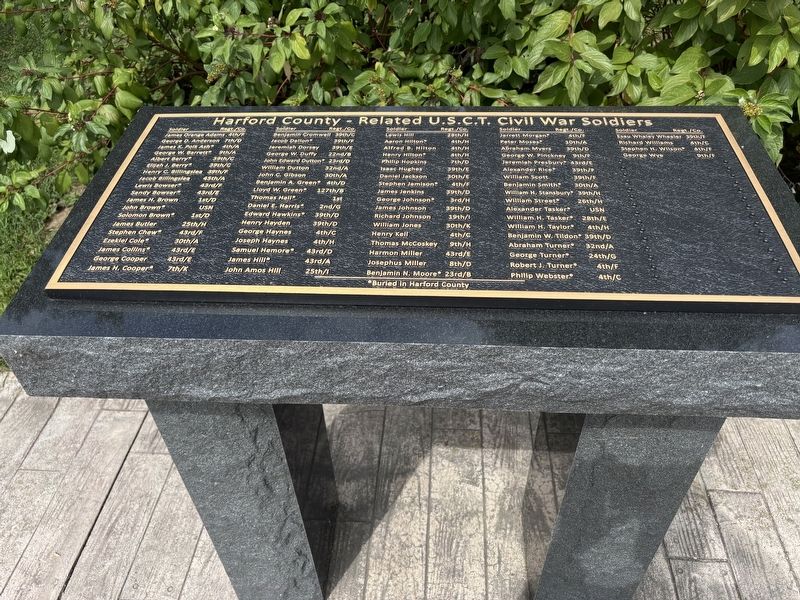Harford County -- Related U.S.C.T. Civil War Soldiers Marker image. Click for full size.