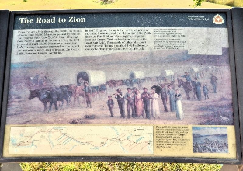 The Road to Zion Marker image. Click for full size.