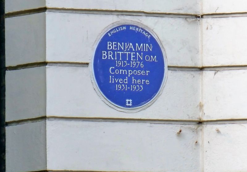 Benjamin Britten Marker. Click for full size. Benjamin Britten Marker image. Click for full size.