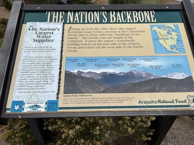 The Nation's Backbone Marker. Click for full size. The Nation's Backbone Marker image. Click for full size.