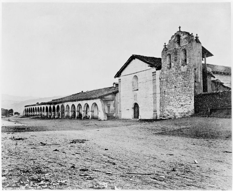 Mission Santa Inez with all the arches standing. Click for full size. Mission Santa Inez with all the arches standing image. Click for full size.