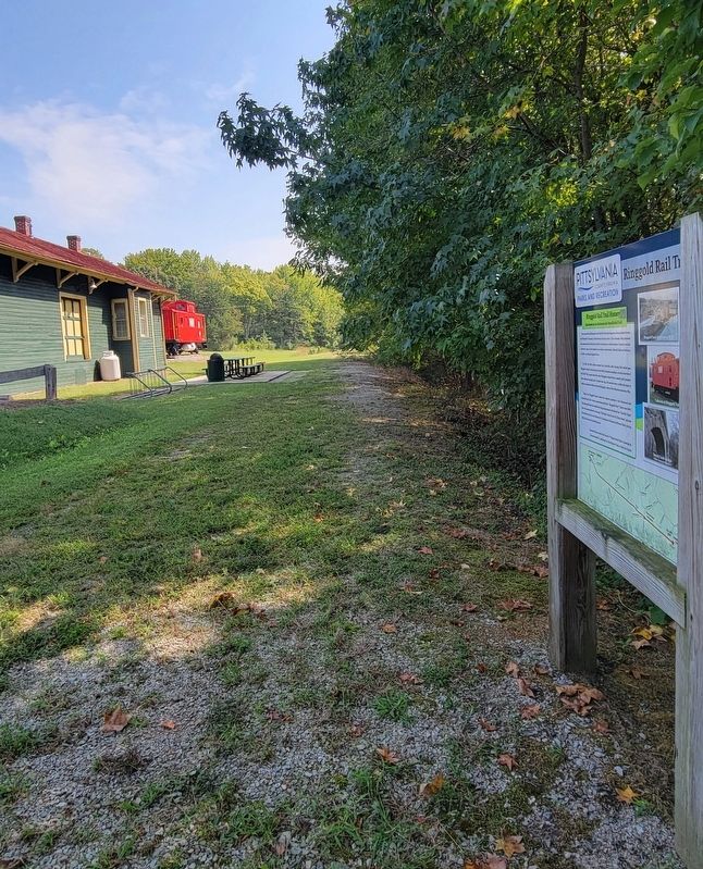 Ringgold Rail Trail History Marker. Click for full size. Ringgold Rail Trail History Marker image. Click for full size.