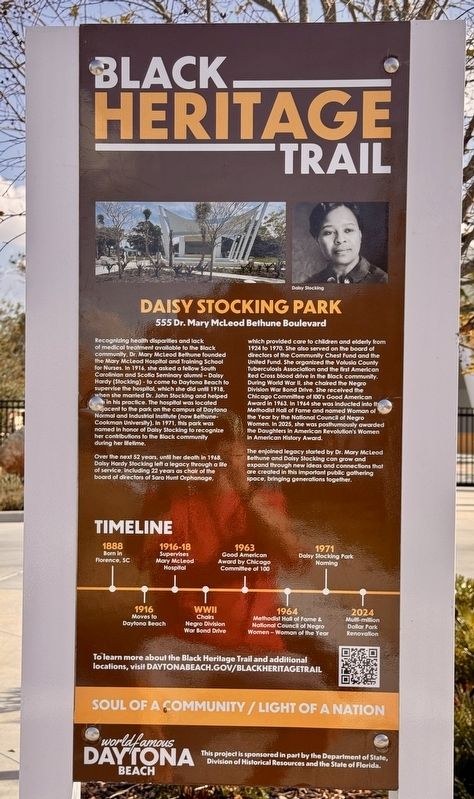Daisy Stocking Park Marker. Click for full size. Daisy Stocking Park Marker image. Click for full size.
